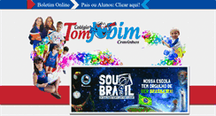 Desktop Screenshot of colegiotomjobim.com.br